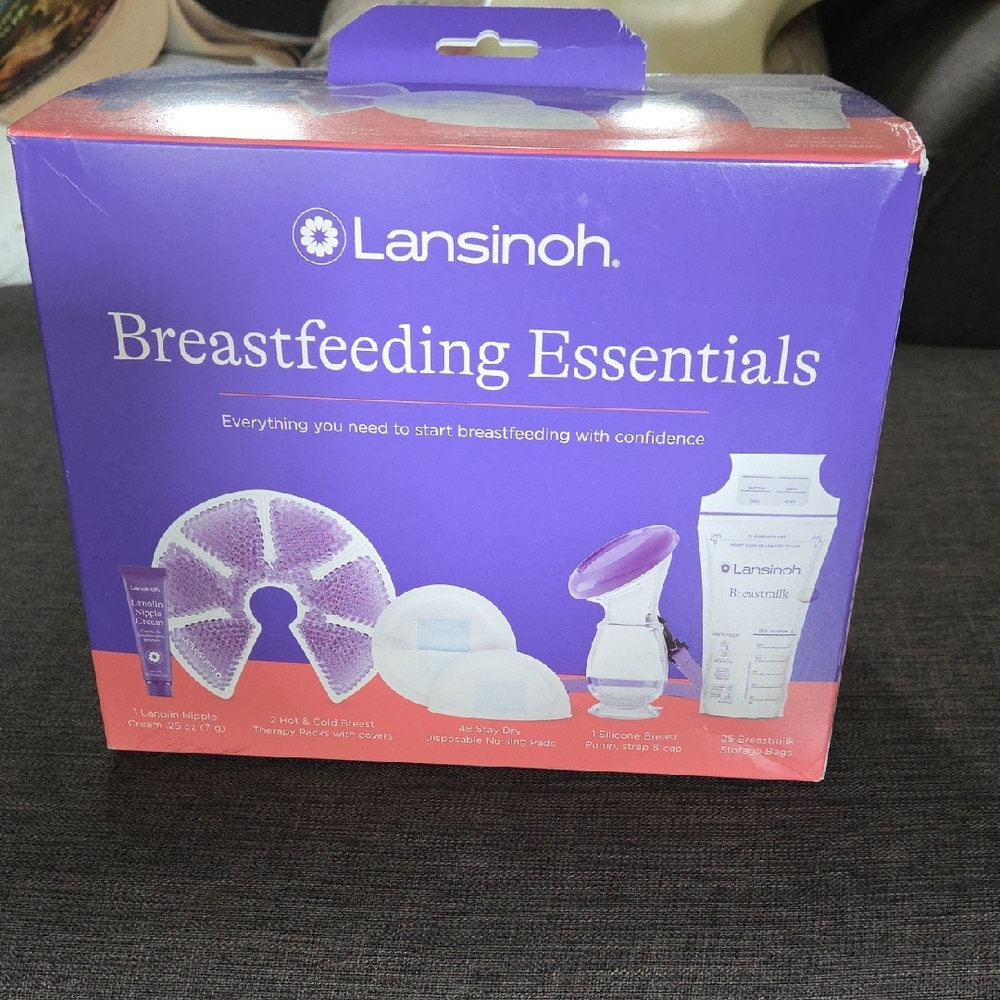 Brand New - Lansinoh Breastfeeding Essentials in Purple Box